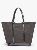 Schoudertas Met Rits L Le Cabas Linnen Vanessa bruno Grijs cabas lin 31V40409